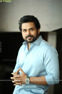 Karthi at Sathyam Sundaram Movie Interview, HD Gallery