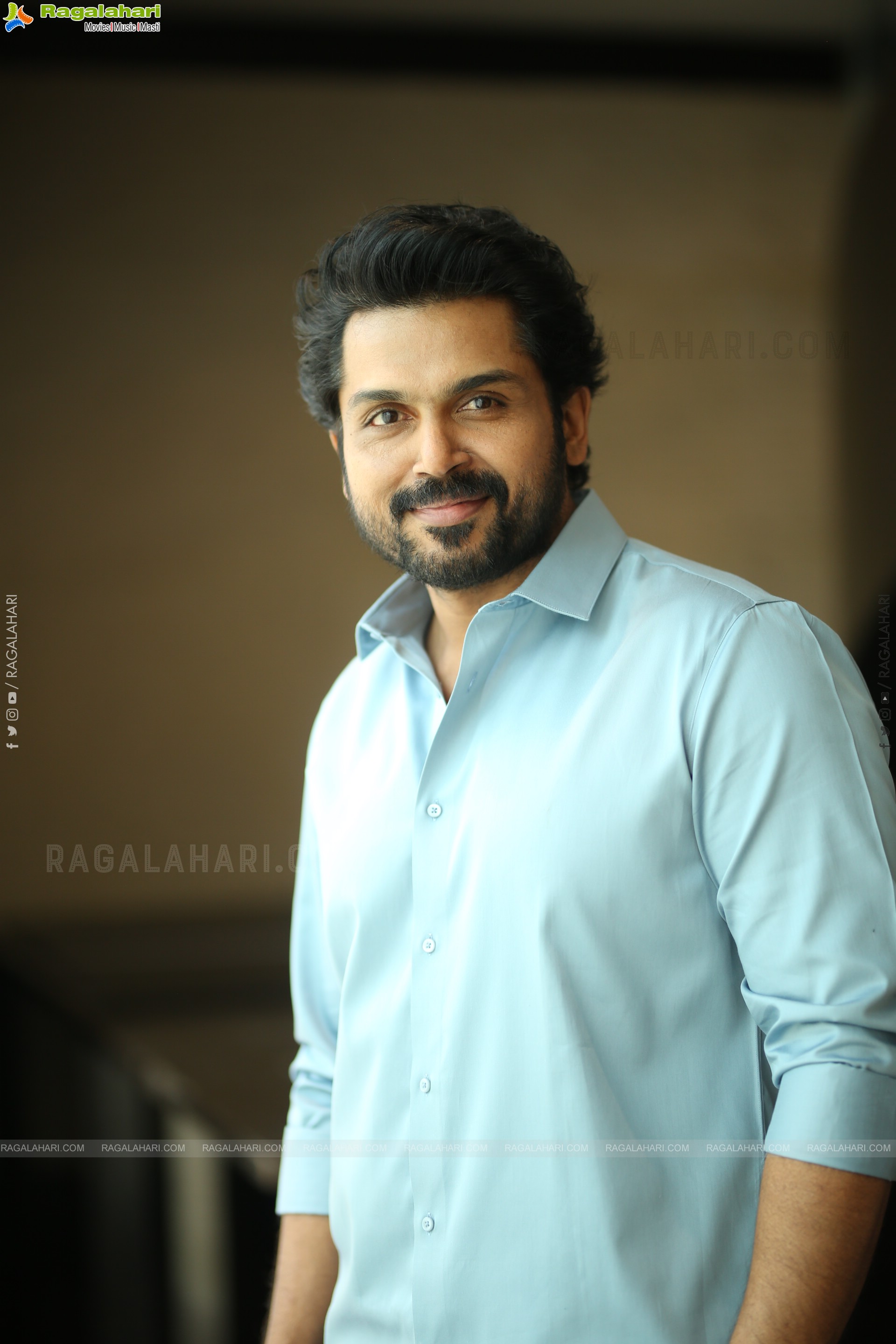 Karthi at Sathyam Sundaram Movie Interview, HD Gallery