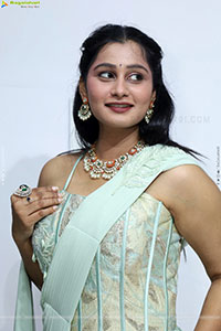 Bhavishya Yalavarthi in Dazzling Green Designer Dress