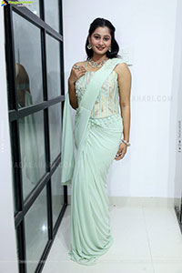 Bhavishya Yalavarthi in Dazzling Green Designer Dress