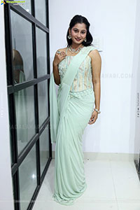 Bhavishya Yalavarthi in Dazzling Green Designer Dress