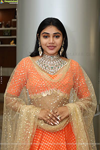Bramarambika stills in Orange Lehenga Choli, HD Gallery