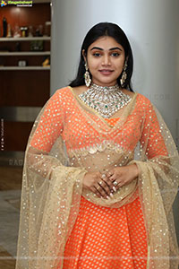 Bramarambika stills in Orange Lehenga Choli, HD Gallery
