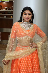 Bramarambika stills in Orange Lehenga Choli, HD Gallery
