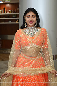Bramarambika stills in Orange Lehenga Choli, HD Gallery
