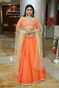 Bramarambika stills in Orange Lehenga Choli, HD Gallery