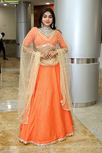 Bramarambika stills in Orange Lehenga Choli, HD Gallery