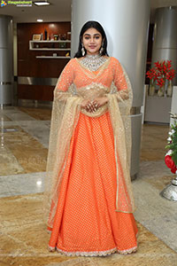 Bramarambika stills in Orange Lehenga Choli, HD Gallery