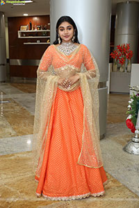 Bramarambika stills in Orange Lehenga Choli, HD Gallery