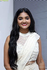Gayathri Kothapalli stills in White Designer Dress, HD Galle
