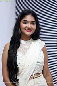 Gayathri Kothapalli stills in White Designer Dress, HD Galle