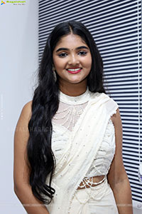 Gayathri Kothapalli stills in White Designer Dress, HD Galle