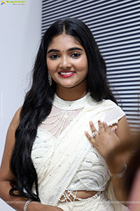 Gayathri Kothapalli stills in White Designer Dress, HD Galle
