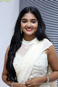 Gayathri Kothapalli stills in White Designer Dress, HD Galle