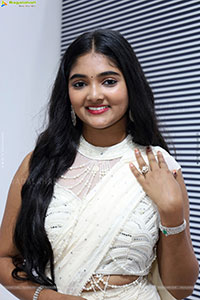 Gayathri Kothapalli stills in White Designer Dress, HD Galle