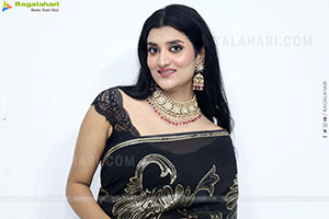 Navya Bale stills in Black Designer Saree, HD Gallery