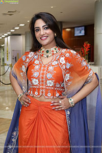 Nirupama stills in Orange Colour Designer Dress, HD Gallery