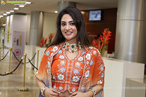 Nirupama stills in Orange Colour Designer Dress, HD Gallery