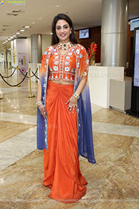 Nirupama stills in Orange Colour Designer Dress, HD Gallery