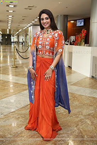 Nirupama stills in Orange Colour Designer Dress, HD Gallery