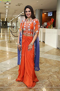 Nirupama stills in Orange Colour Designer Dress, HD Gallery