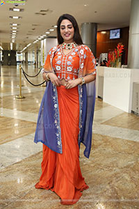 Nirupama stills in Orange Colour Designer Dress, HD Gallery