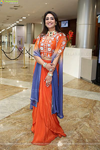 Nirupama stills in Orange Colour Designer Dress, HD Gallery
