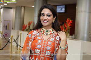 Nirupama stills in Orange Colour Designer Dress, HD Gallery