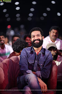 Jr NTR stills at Kantara Chapter 1 Movie Pre Release Event
