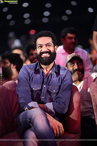 Jr NTR stills at Kantara Chapter 1 Movie Pre Release Event