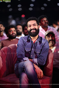 Jr NTR stills at Kantara Chapter 1 Movie Pre Release Event