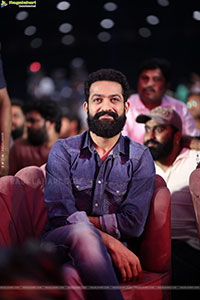 Jr NTR stills at Kantara Chapter 1 Movie Pre Release Event