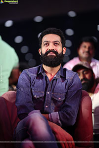 Jr NTR stills at Kantara Chapter 1 Movie Pre Release Event