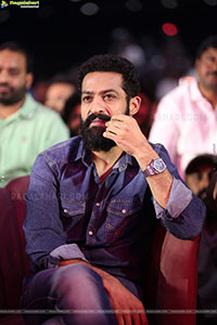 Jr NTR stills at Kantara Chapter 1 Movie Pre Release Event