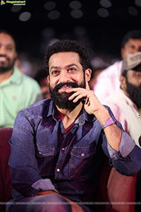Jr NTR stills at Kantara Chapter 1 Movie Pre Release Event