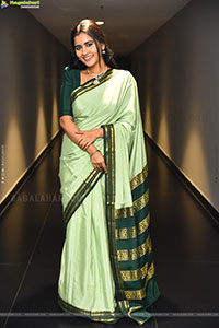 Deepa Balu Traditional Stills in Green Saree