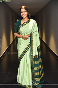 Deepa Balu Traditional Stills in Green Saree