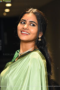 Deepa Balu Traditional Stills in Green Saree