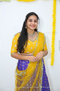 Sireesha stills in Yellow Lehenga Choli, HD Gallery 