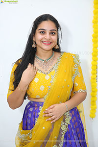 Sireesha stills in Yellow Lehenga Choli, HD Gallery 