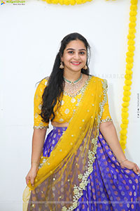 Sireesha stills in Yellow Lehenga Choli, HD Gallery 