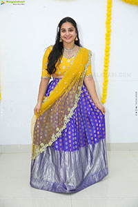 Sireesha stills in Yellow Lehenga Choli, HD Gallery 
