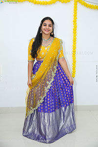 Sireesha stills in Yellow Lehenga Choli, HD Gallery 