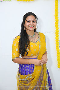 Sireesha stills in Yellow Lehenga Choli, HD Gallery 