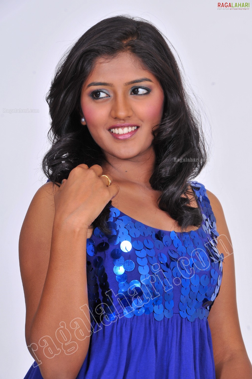 Eesha Rebba in Dark Blue Short Dress Exclusive Photo Shoot