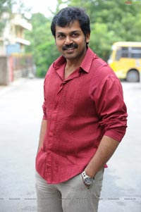 Karthi at Shakuni Logo Launch