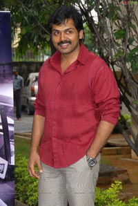 Karthi at Shakuni Logo Launch