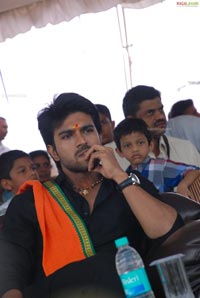 Ram Charan Teja in Ayyappa Deeksha Mala Dress