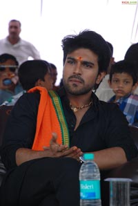 Ram Charan Teja in Ayyappa Deeksha Mala Dress