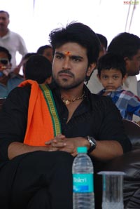 Ram Charan Teja in Ayyappa Deeksha Mala Dress